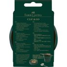 FABER-CASTELL Ecsettál, műanyag, FABER-CASTELL "Click&Go", zöld