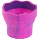 FABER-CASTELL Ecsettál, műanyag, FABER-CASTELL "Click&Go", rózsaszín