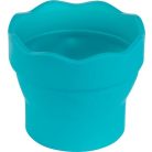 FABER-CASTELL Ecsettál, műanyag, FABER-CASTELL "Click&Go", türkiz