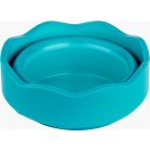 FABER-CASTELL Ecsettál, műanyag, FABER-CASTELL "Click&Go", türkiz