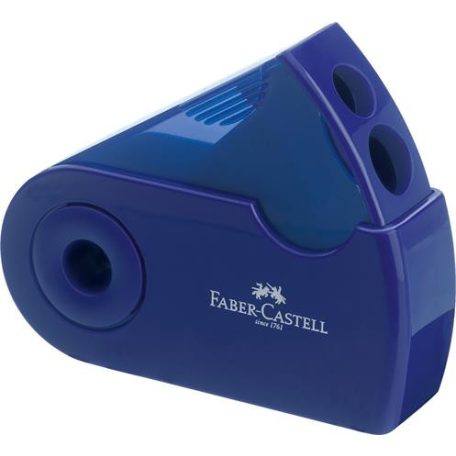 FABER-CASTELL Hegyező display, kétlyukú, 2 tartályos, FABER-CASTELL, vegyes színek