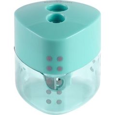   FABER-CASTELL Hegyező display, kétlyukú, FABER-CASTELL, "Grip Auto", vegyes pasztell színek