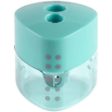 FABER-CASTELL Hegyező display, kétlyukú, FABER-CASTELL, "Grip Auto", vegyes pasztell színek