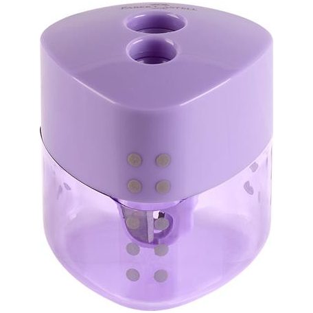 FABER-CASTELL Hegyező display, kétlyukú, FABER-CASTELL, "Grip Auto", vegyes pasztell színek