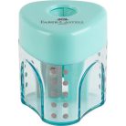 FABER-CASTELL Hegyező display, egylyukú, tartályos FABER-CASTELL "GRIP Auto Mini", vegyes pasztell színek