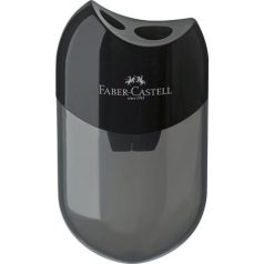   FABER-CASTELL Hegyező, kétlyukú, tartályos, FABER-CASTELL, fekete