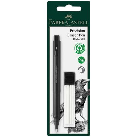 FABER-CASTELL Radírstift, precíziós, 4 db pótbéllel, FABER-CASTELL