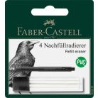FABER-CASTELL Pótbél precíziós radírstifthez, 4 darabos, FABER-CASTELL