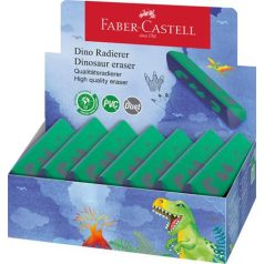   FABER-CASTELL Radír display, háromszögletű, FABER-CASTELL, dinoszaurusz