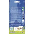 FABER-CASTELL Színes ceruza készlet, háromszögletű, FABER-CASTELL "Grip Dinoszaurusz" 10+3 különböző szín