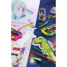 FABER-CASTELL Színes ceruza készlet, háromszögletű, FABER-CASTELL "Grip Dinoszaurusz" 10+3 különböző szín