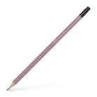 FABER-CASTELL Grafitceruza radírral, B, háromszögletű, FABER-CASTELL "Grip 2001", rózsaszín