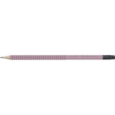   FABER-CASTELL Grafitceruza radírral, B, háromszögletű, FABER-CASTELL "Grip 2001", rózsaszín