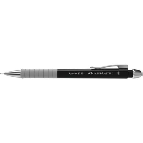 FABER-CASTELL Nyomósirón, 0,5 mm, fekete tolltest, FABER-CASTELL "Apollo 2325"