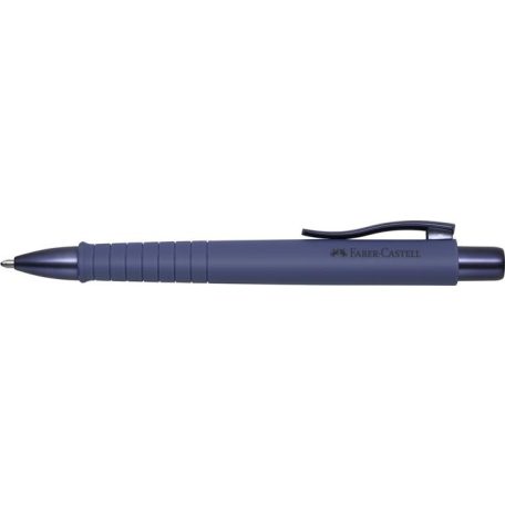 FABER-CASTELL Golyóstoll, 1 mm, XB, nyomógombos tolltest, kék alkonyat tolltest, FABER-CASTELL "Poly Ball Urban", kék