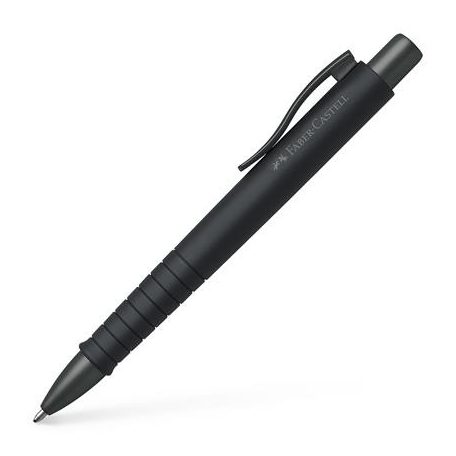 FABER-CASTELL Golyóstoll, 1 mm, XB, nyomógombos tolltest, fekete tolltest, FABER-CASTELL "Poly Ball Urban", kék