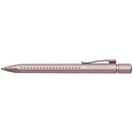 FABER-CASTELL Golyóstoll, 1 mm, XB, nyomógombos, rózsaszín tolltest, FABER-CASTELL "Grip 2010 Harmony", kék