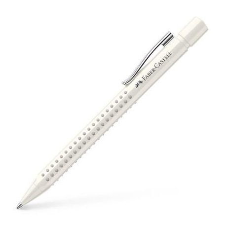 FABER-CASTELL Golyóstoll, 1 mm, XB, nyomógombos, fehér tolltest, FABER-CASTELLG "Grip 2010 Harmony", kék