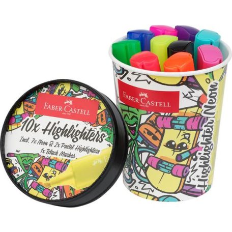 FABER-CASTELL Szövegkiemelő, 1-5 mm, FABER-CASTELL "Textliner 46", 10 különböző szín