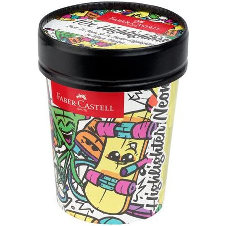 FABER-CASTELL Szövegkiemelő, 1-5 mm, FABER-CASTELL "Textliner 46", 10 különböző szín