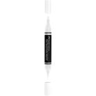 FABER-CASTELL Dekormarker, 1,0/3,0 mm, kétvégű, akril, FABER-CASTELL "Shake&Paint", fehér
