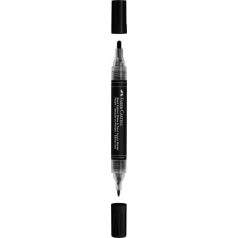   FABER-CASTELL Dekormarker, 1,0/3,0 mm, kétvégű, akril, FABER-CASTELL "Shake&Paint", fekete