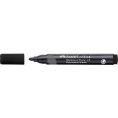   FABER-CASTELL Alkoholos marker, 2,8 mm, kúpos, FABER-CASTELL "Multimark Winner 23", fekete