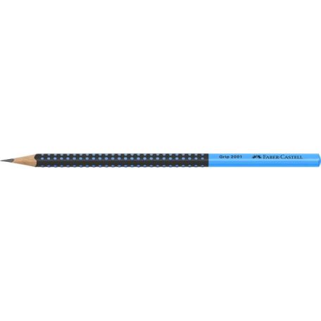 FABER-CASTELL Grafitceruza, HB, háromszögletű, FABER-CASTELL "Grip 2001", fekete, kék
