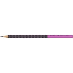   FABER-CASTELL Grafitceruza, HB, háromszögletű, FABER-CASTELL "Grip 2001", fekete,rózsaszín