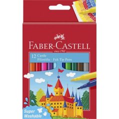   FABER-CASTELL Filctoll készlet, FABER-CASTELL, 12 különböző szín"Castle"