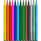 FABER-CASTELL Filctoll készlet, FABER-CASTELL "Dinoszaurusz" 10 különböző szín + 3 metál