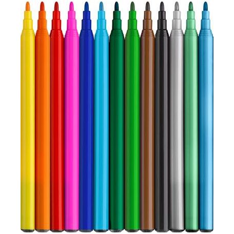 FABER-CASTELL Filctoll készlet, FABER-CASTELL "Dinoszaurusz" 10 különböző szín + 3 metál