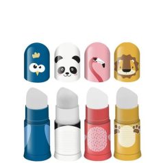   FABER-CASTELL Hegyező, egylyukú, tartályos, radírral, display, FABER-CASTELL "Faces", vegyes minták