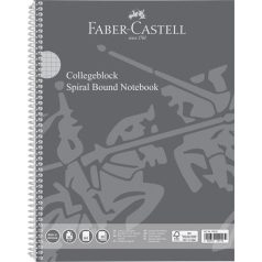   FABER-CASTELL Spirálfüzet, A4, kockás, 80 lap, perforált, lyukasztott, FABER-CASTELL