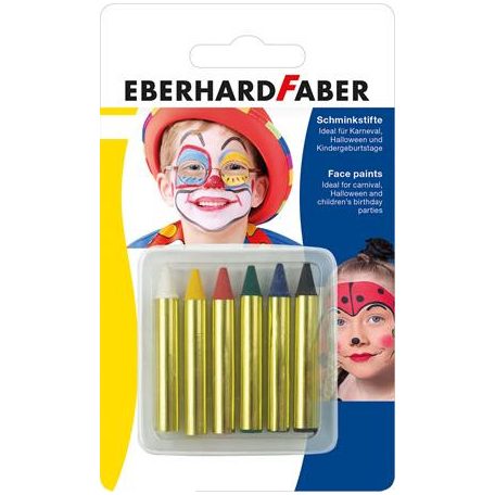 EBERHARD FABER Arcfesték, mini, EBERHARD FABER, 6 különböző szín
