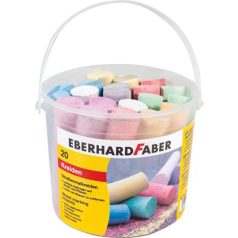   EBERHARD FABER Aszfaltkréta, 20 darabos,  EBERHARD FABER, 8 különböző szín
