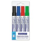 GRANIT Táblamarker készlet, 2-3 mm, kúpos, GRANIT "M460", 4 különböző szín