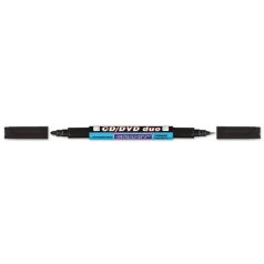   GRANIT Alkoholos marker, CD/DVD, 0,4/1,5-2,5 mm, kúpos, kétvégű, GRANIT "Piccolo M830", fekete