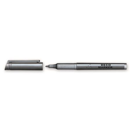 GRANIT Dekormarker, 1 mm, kúpos, GRANIT "M850", ezüst