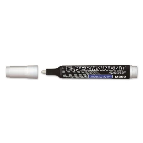 GRANIT Alkoholos marker, 3-4 mm, kúpos, GRANIT "M860", fehér