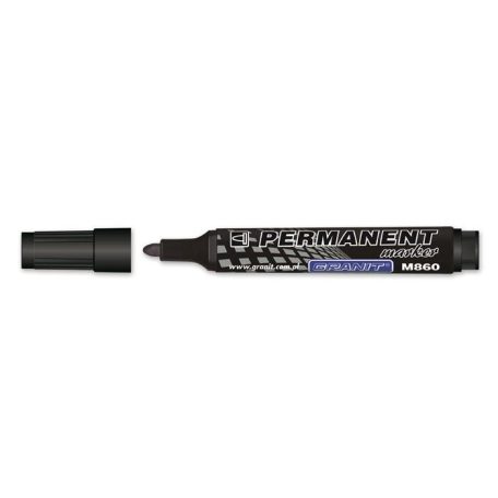 GRANIT Alkoholos marker, 3-4 mm, kúpos, GRANIT "M860", fekete