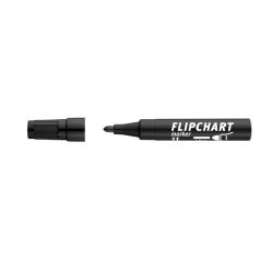   ICO Flipchart marker, 1-3 mm, kúpos, ICO "Artip 11", fekete