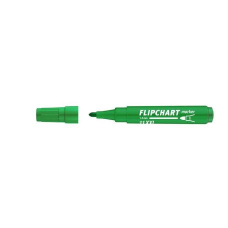 ICO Flipchart marker, 1-3 mm, kúpos, ICO "Artip 11 XXL", zöld