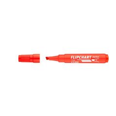   ICO Flipchart marker, 1-4 mm, vágott, ICO "Artip 12 XXL", piros
