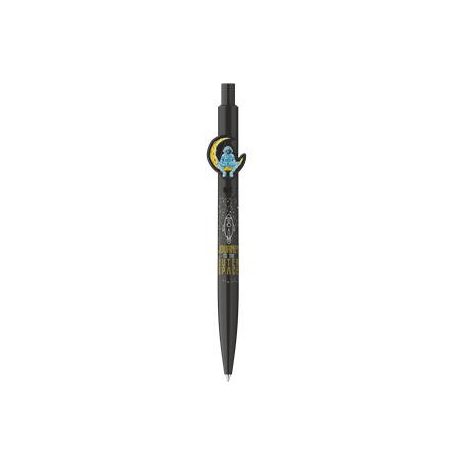 ICO Golyóstoll, 0,8 mm, nyomógombos, ICO "Astronaut", fekete-fekete