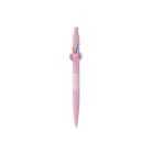 ICO Golyóstoll, 0,8 mm, nyomógombos, rózsaszín tolltest, ICO "Axolotl", kék