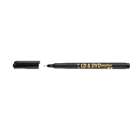 ICO Alkoholos marker, CD/DVD, 0,5 mm, ICO, fekete