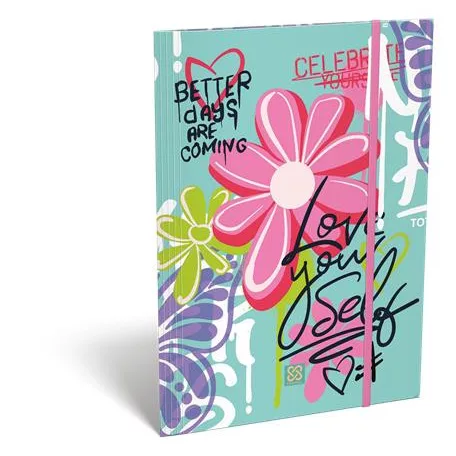 LIZZYSULI Gumis mappa, karton, A4, LIZZYSULI, Cornell Love