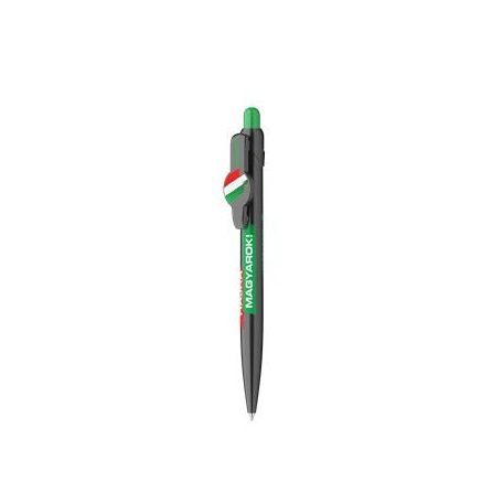 ICO Golyóstoll display, 0,8 mm, nyomógombos, ICO "Hajrá Magyarok"