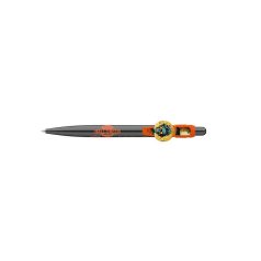   ICO Golyóstoll, 0,8 mm, nyomógombos, fekete mintás tolltest, ICO "Halloween", kék